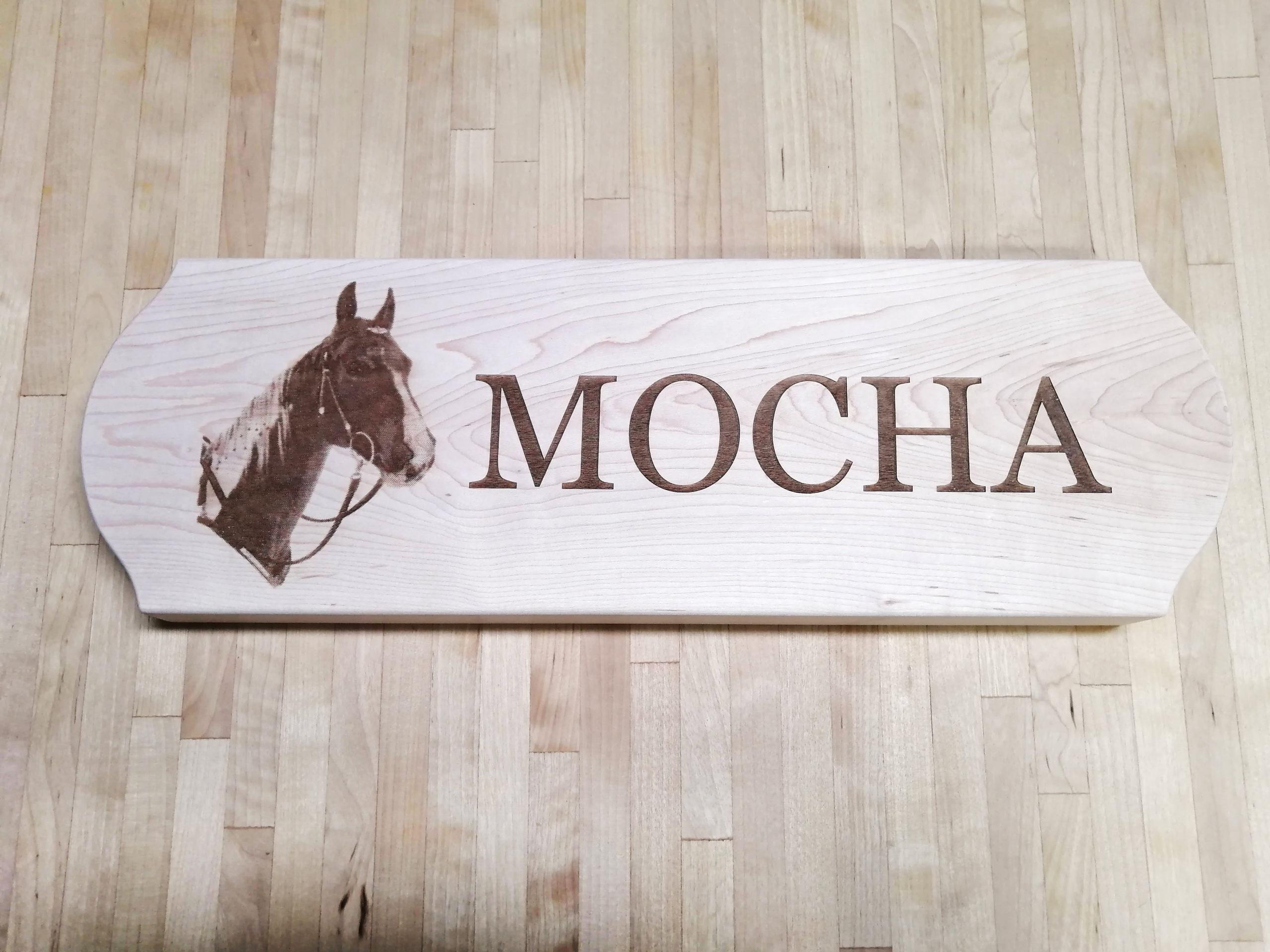 Engraved Stable Name Plaque