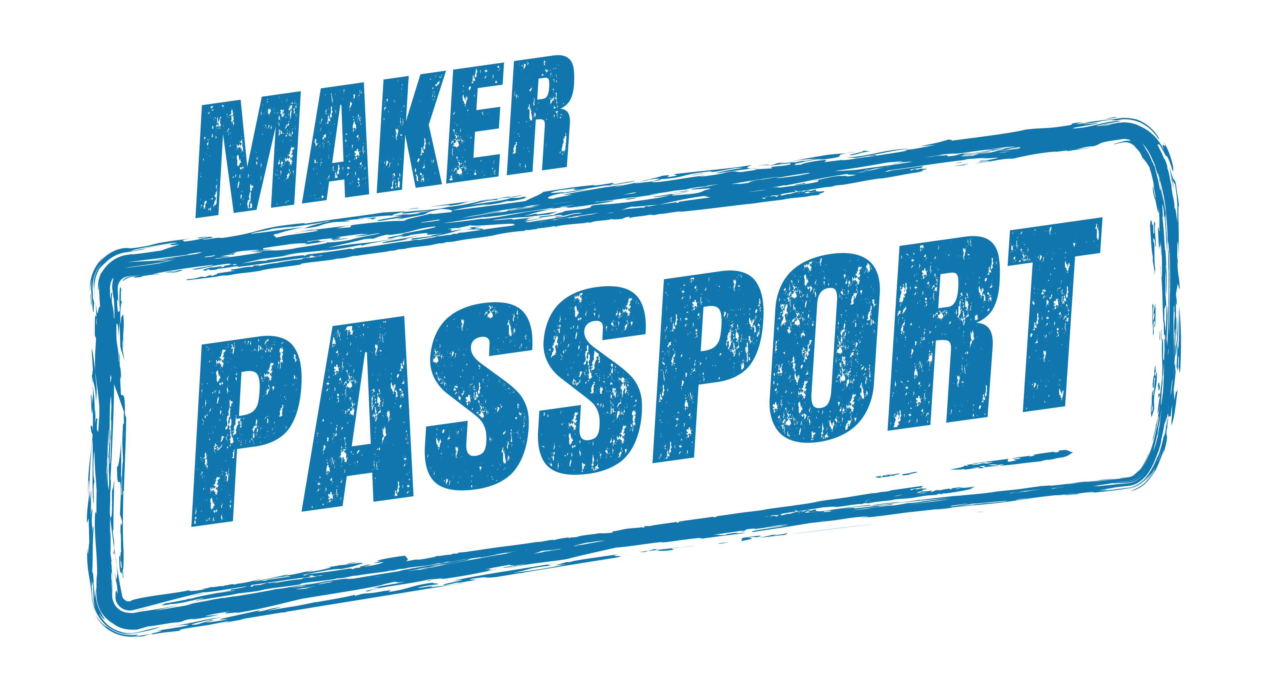 Maker Passport membership banner for Maker Cube in Langley, BC, membership graphic on brand colors