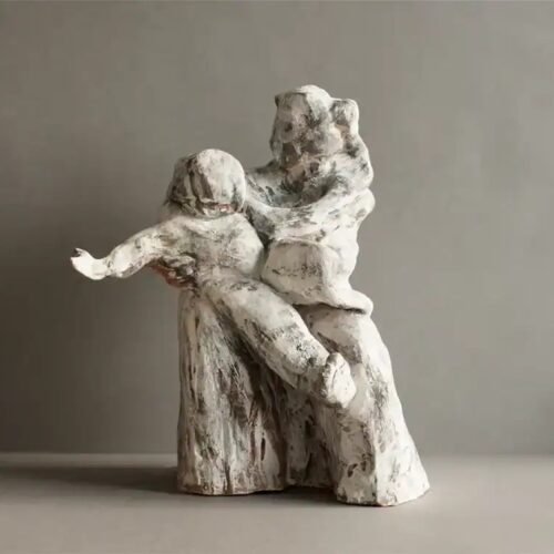 Mother And Child Sculpture by Ellen Scobie